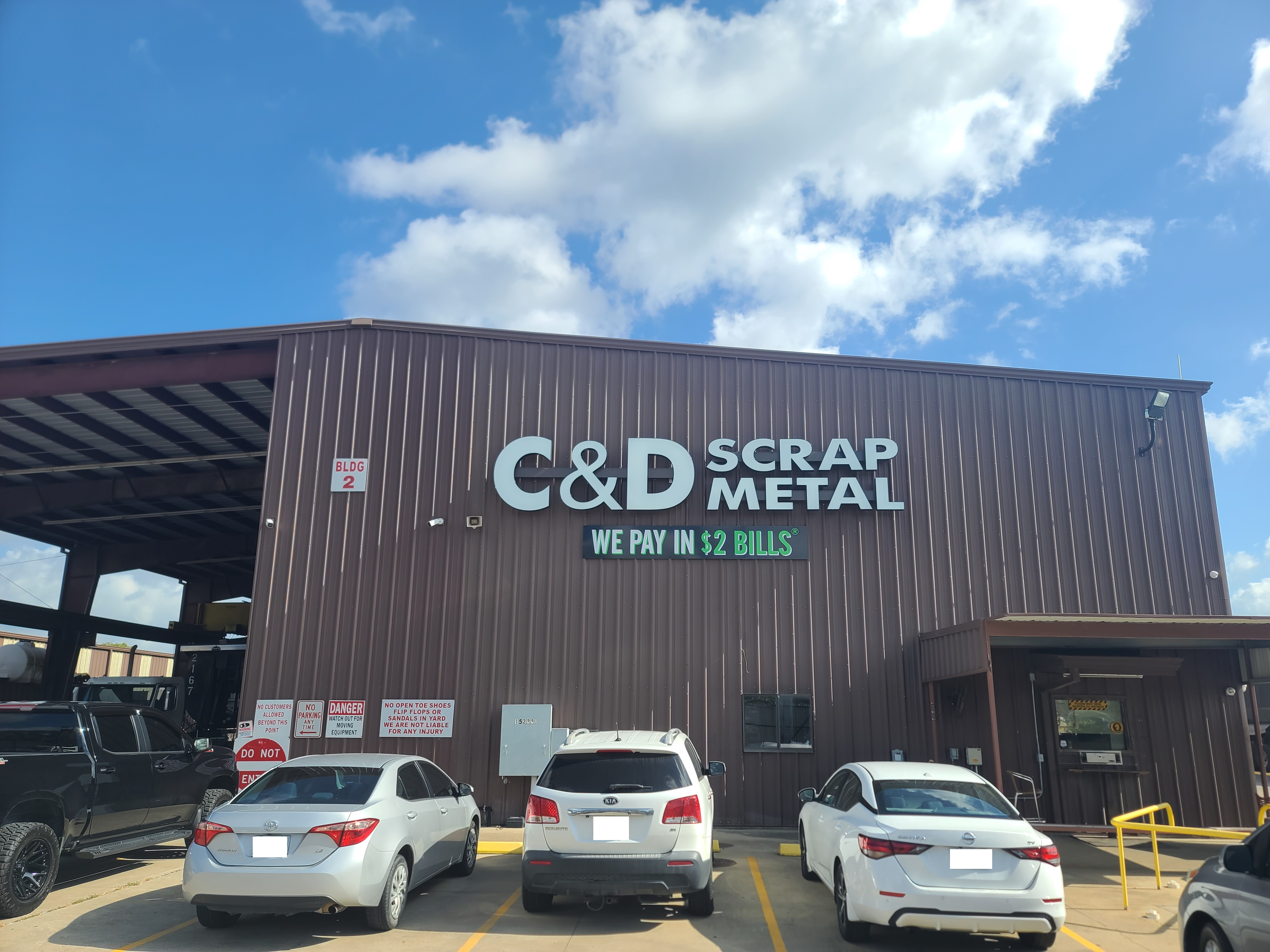c&d scrap metal sugar land texas location exterior building